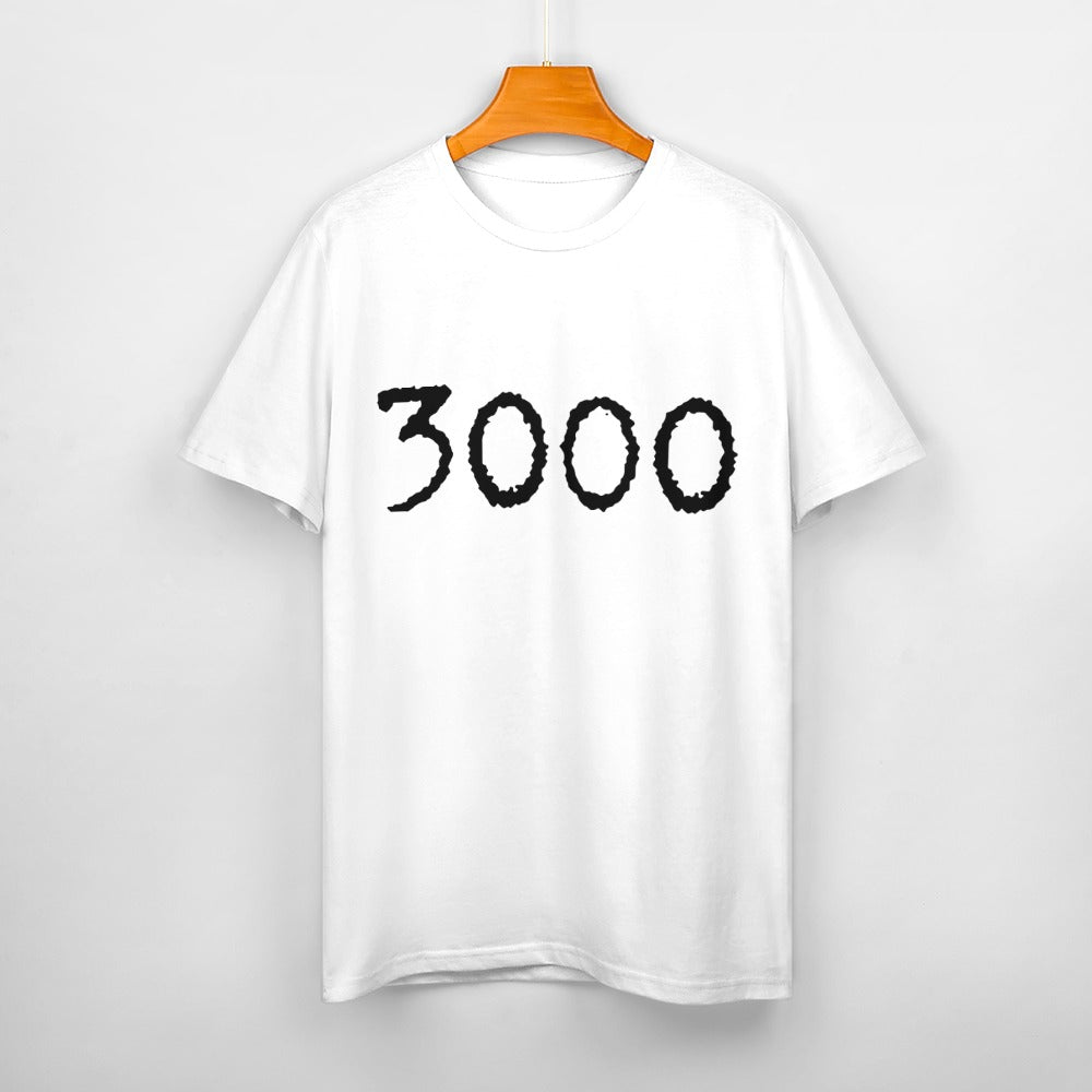 3000 Women's 100% Cotton T-Shirt - White