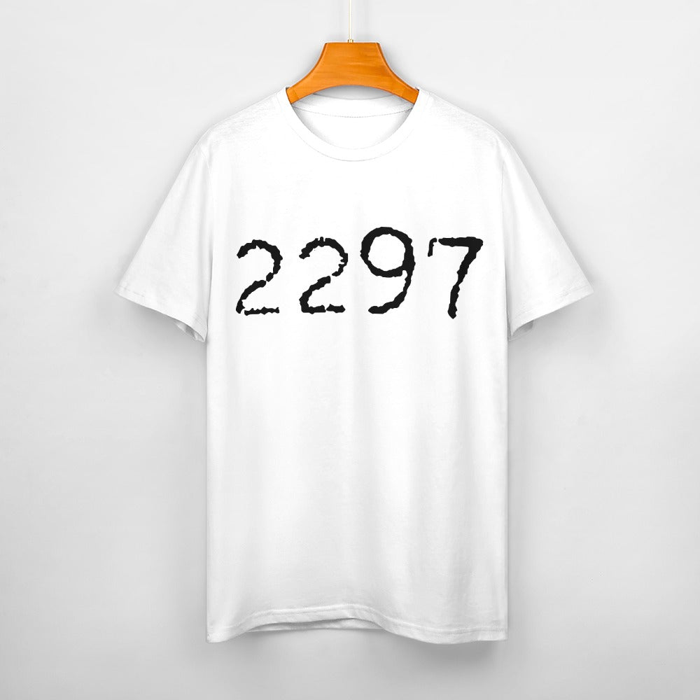 2297 Women's 100% Cotton T-Shirt - White
