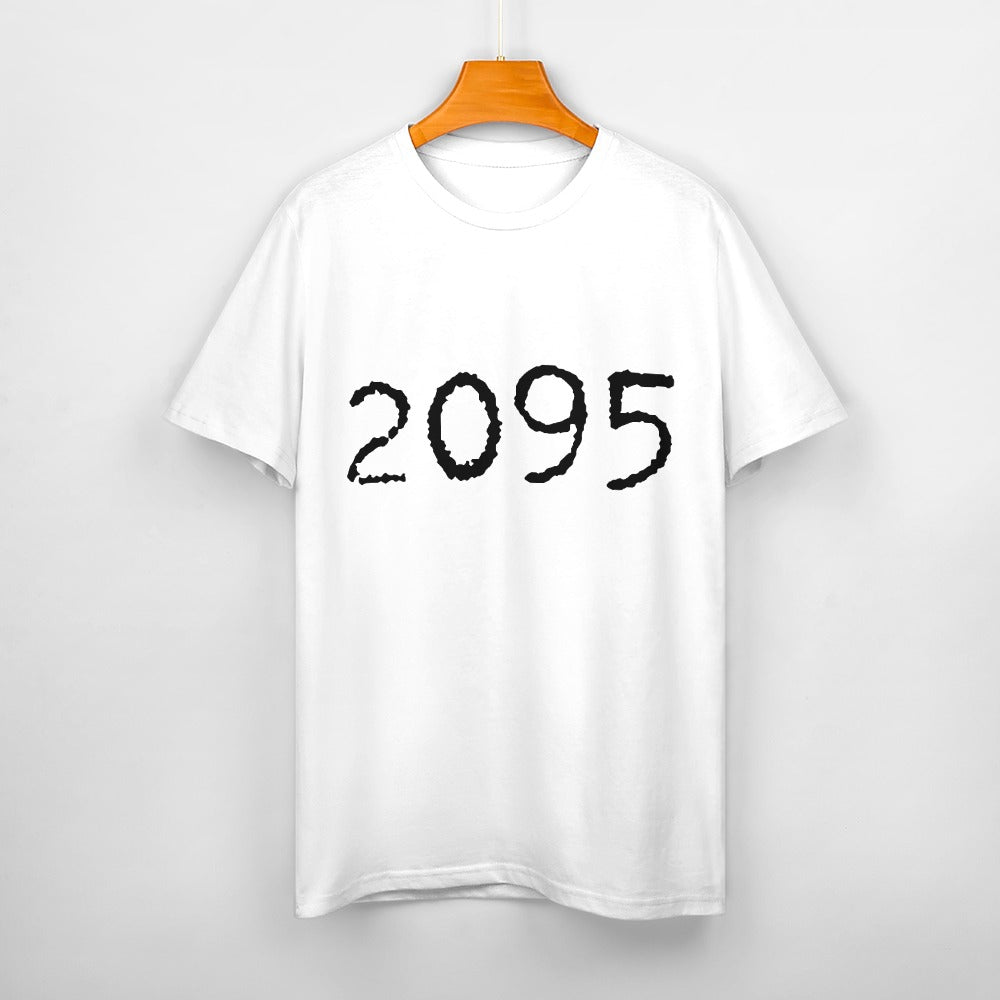 2095 Women's 100% Cotton T-Shirt - White