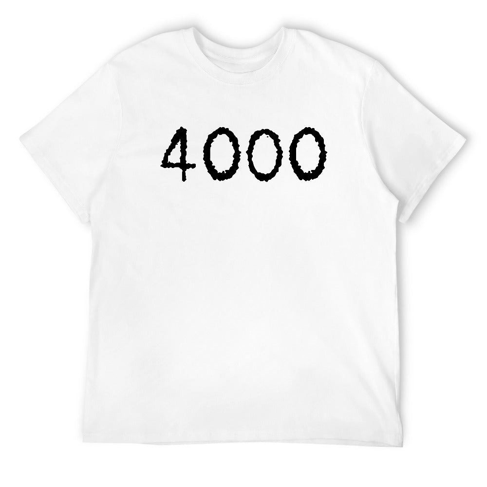 4000 Men's T-shirt 100% cotton - White