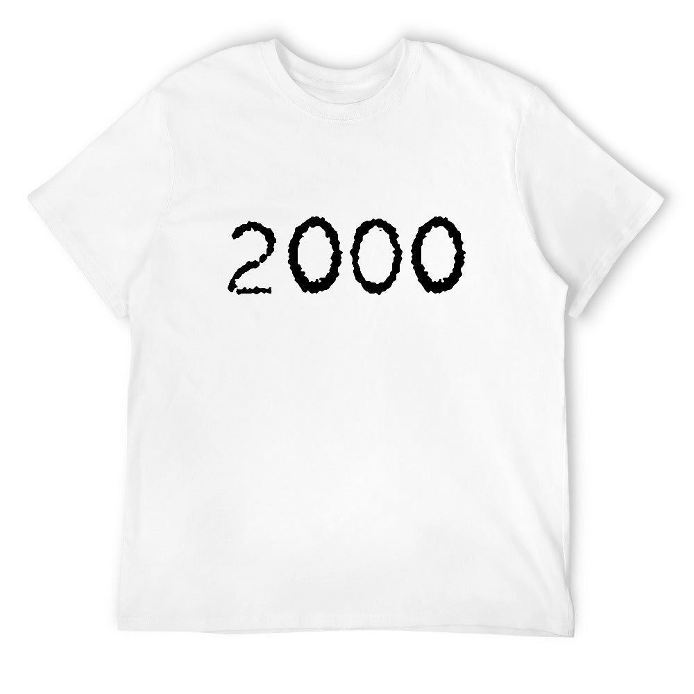2000 Men's 100% Cotton T-Shirt - White