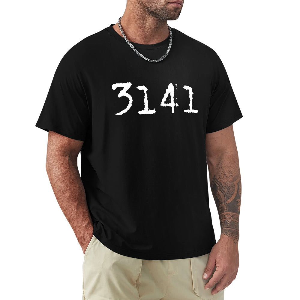 3141 Men's T-shirt 100% cotton - Black