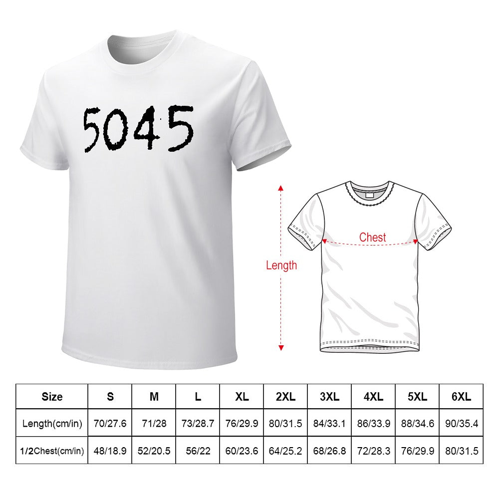 5045 Men's T-shirt 100% cotton - White