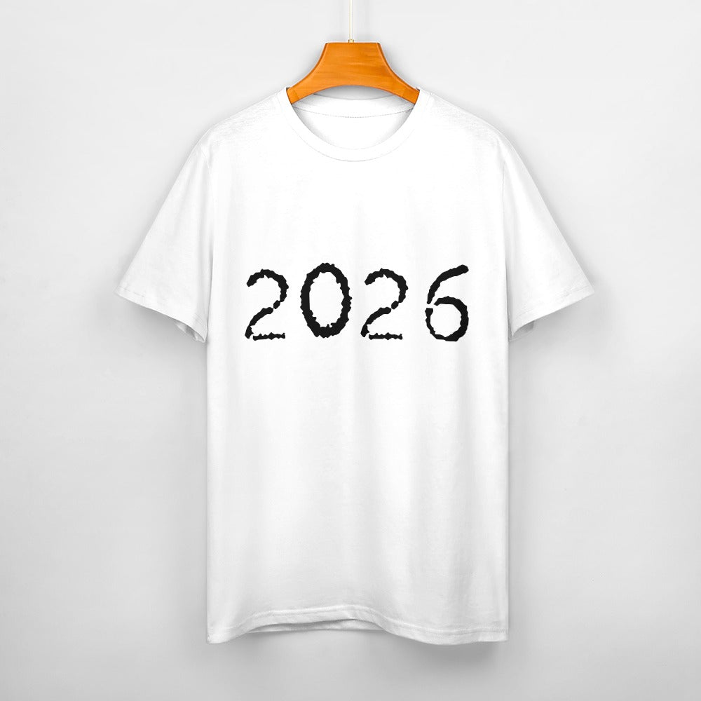 2026 Women's 100% Cotton T-Shirt - White