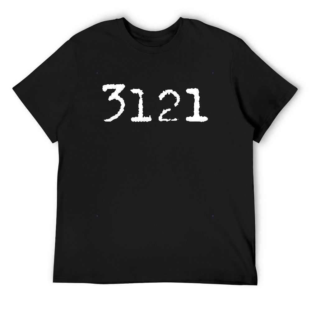 3121 Men's T-shirt 100% cotton - Black
