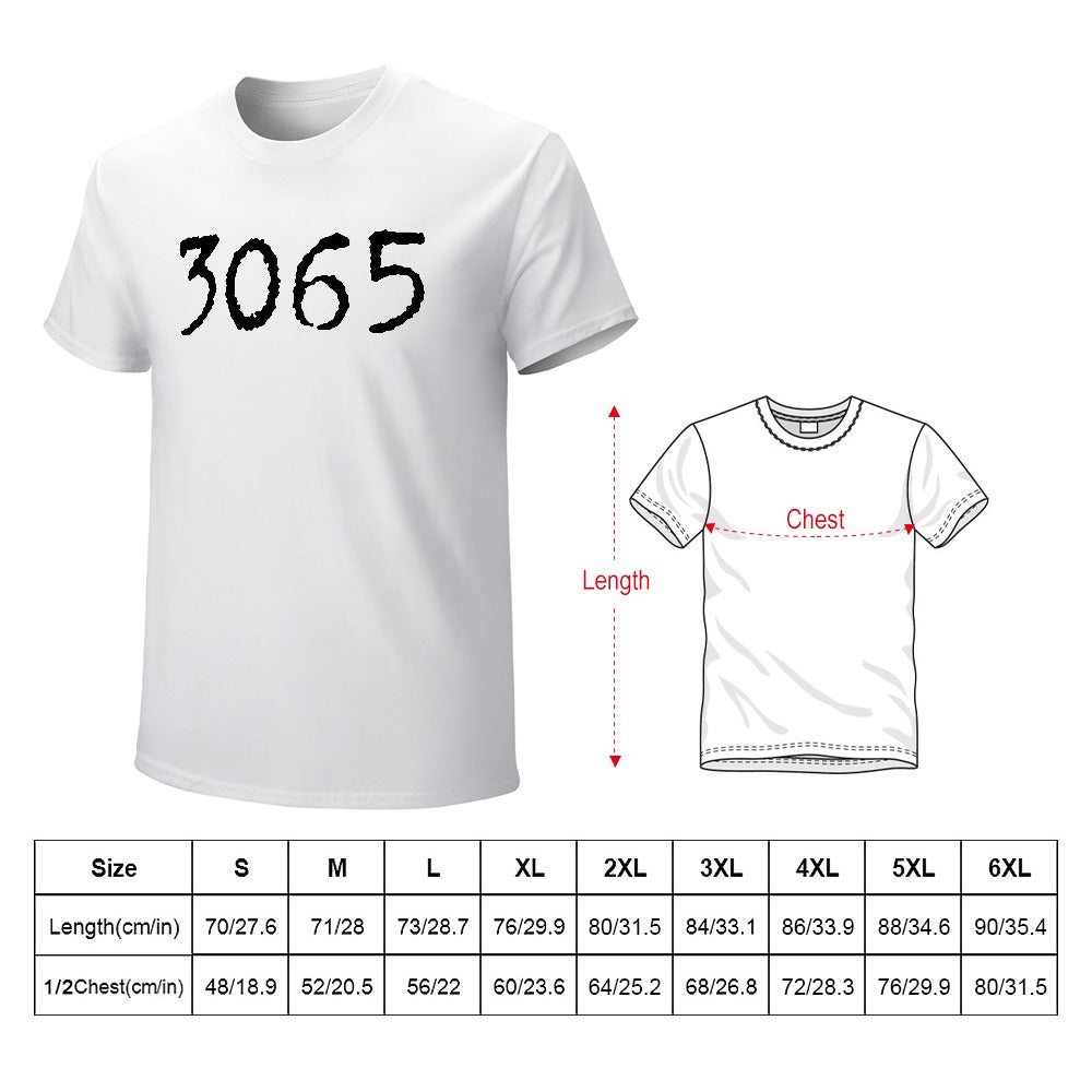 3065 Men's T-shirt 100% cotton - White