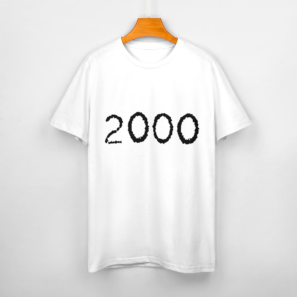 2000 Women's 100% Cotton T-Shirt - White