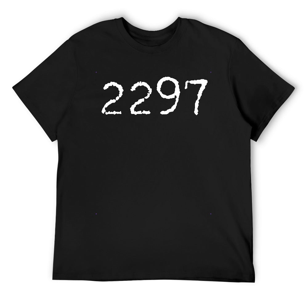 2297 Men's 100% Cotton T-Shirt - Black