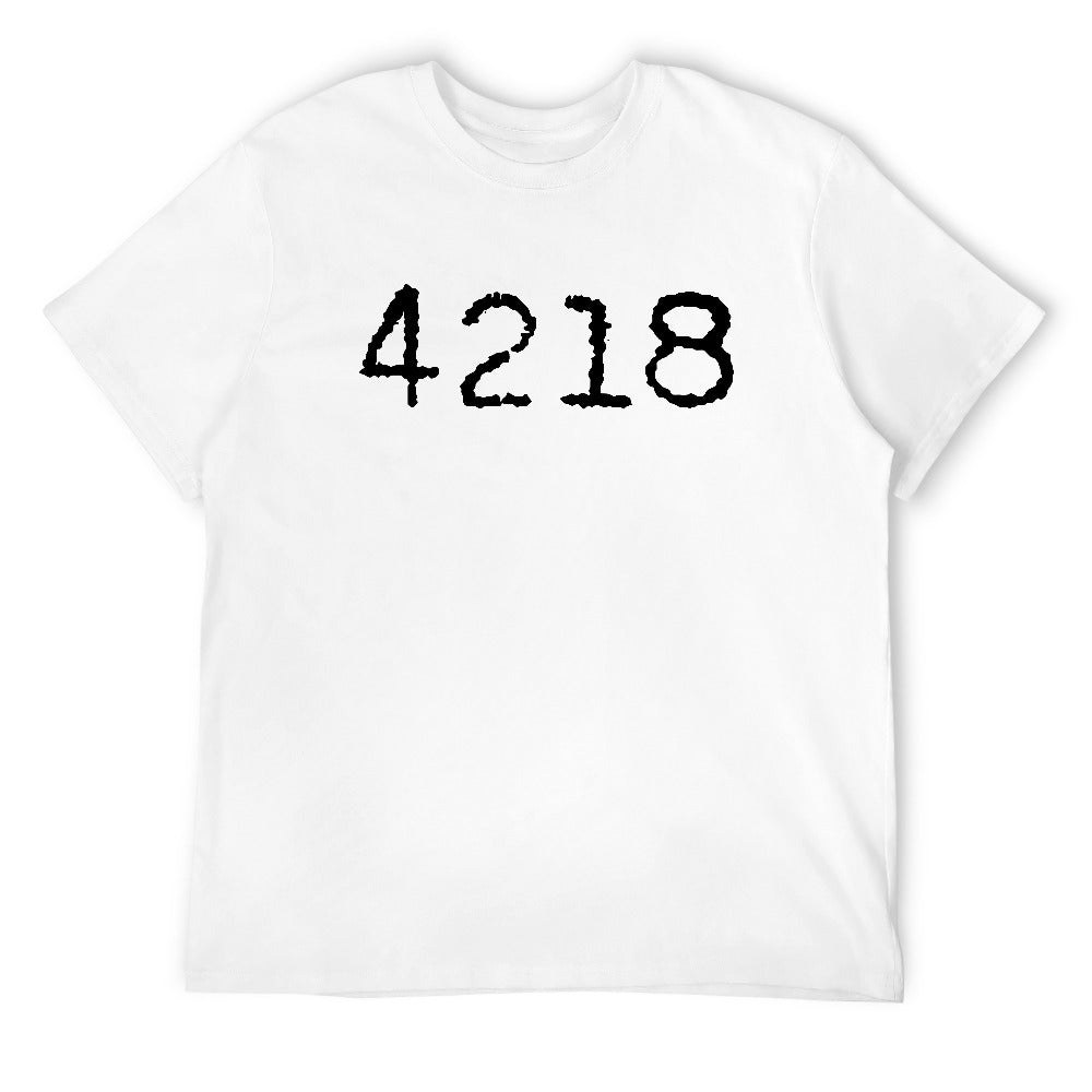 4218 Men's T-shirt 100% cotton - White