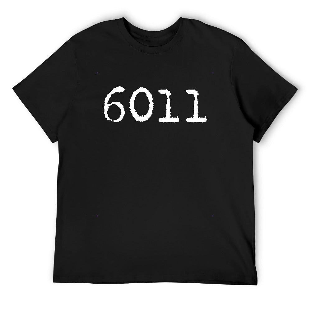 6011 Men's T-shirt 100% cotton - Black