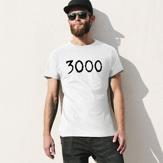 3000 Men's T-shirt 100% cotton - White