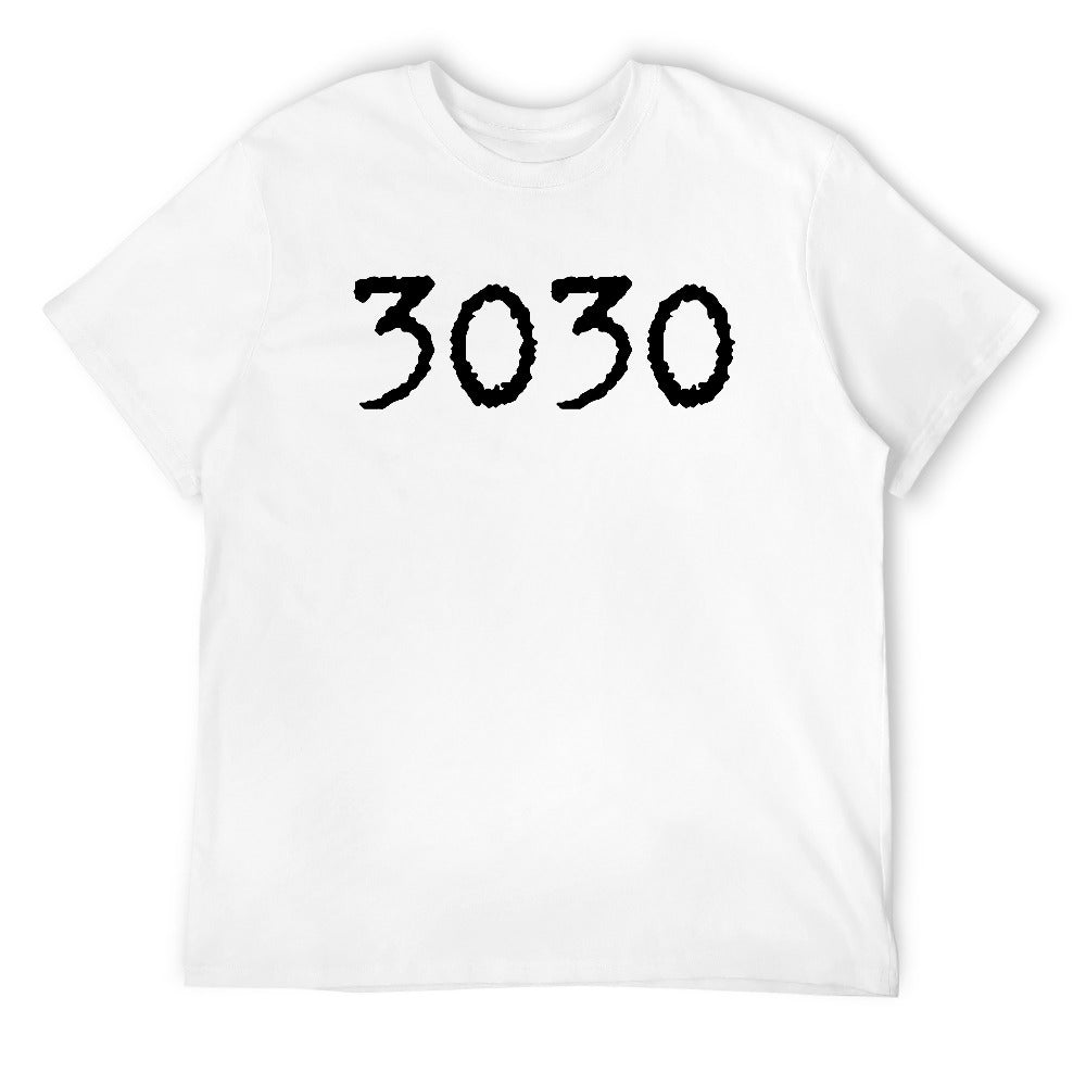 3030 Men's T-shirt 100% cotton - White