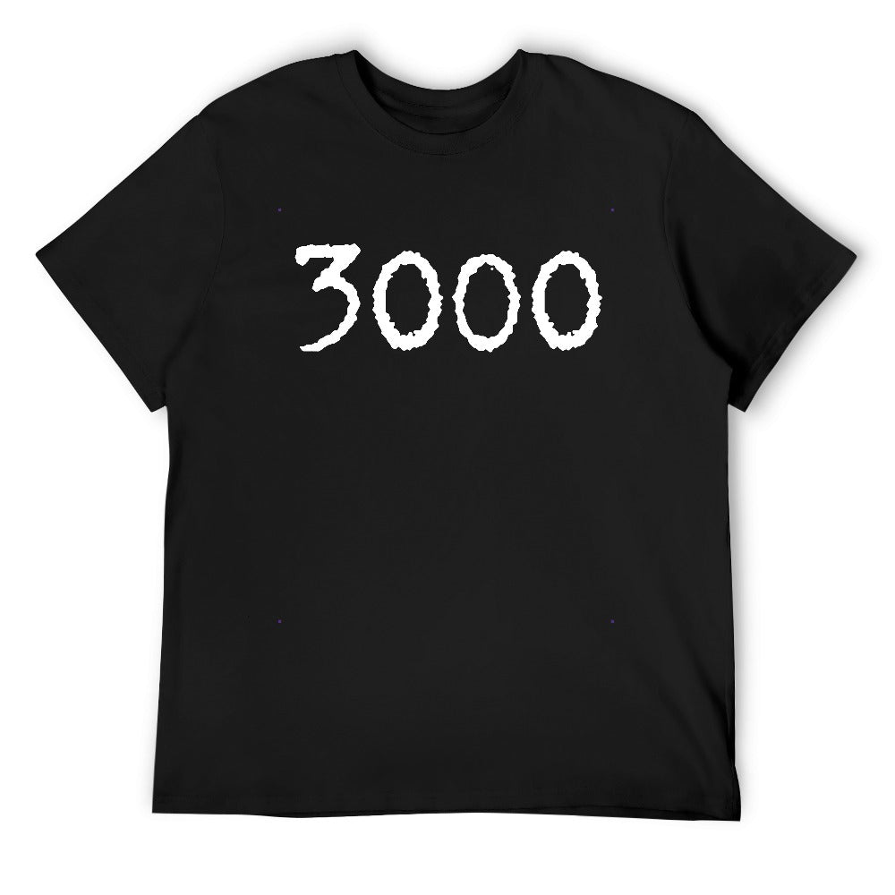 3000 Men's T-shirt 100% cotton - Black