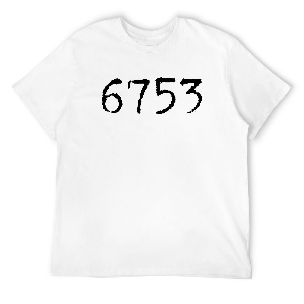 6753 Men's T-shirt 100% cotton - White
