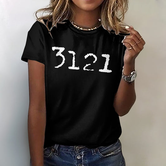 3121 Women's 100% Cotton T-Shirt - Black