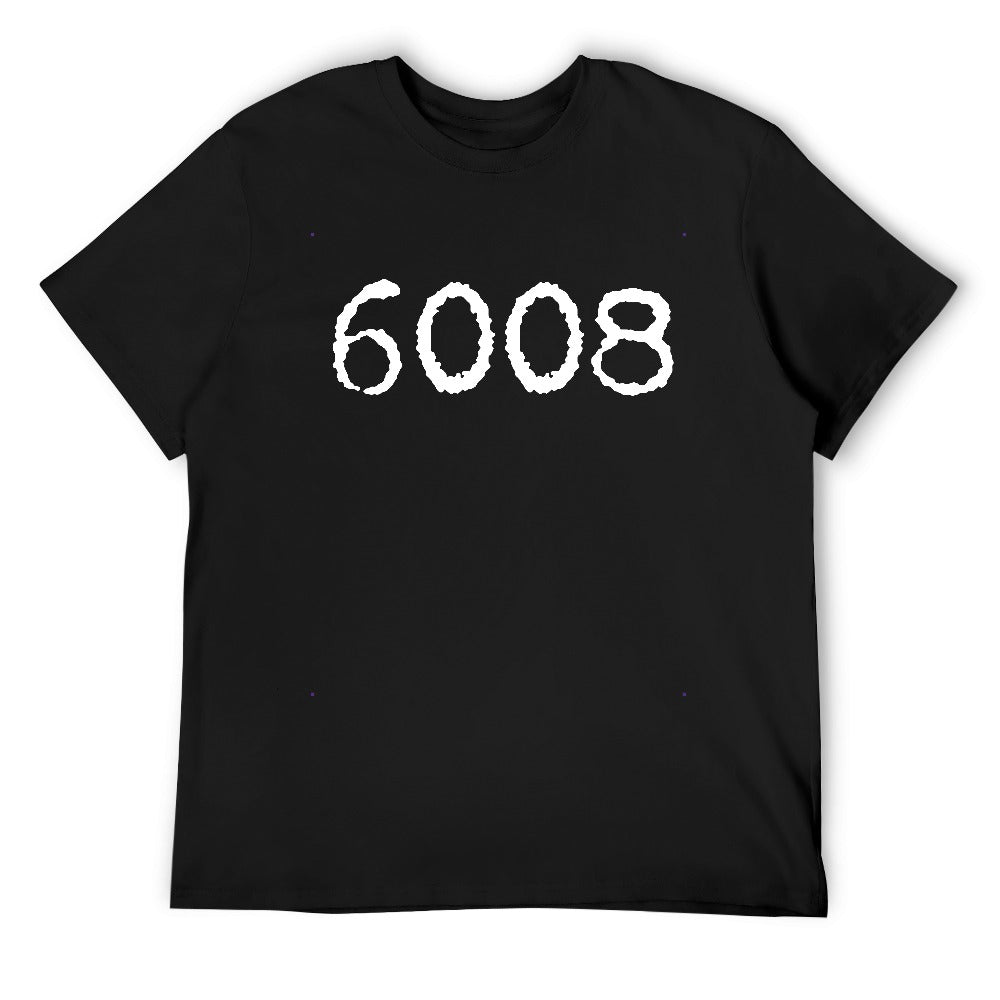 6008 Men's T-shirt 100% cotton - Black