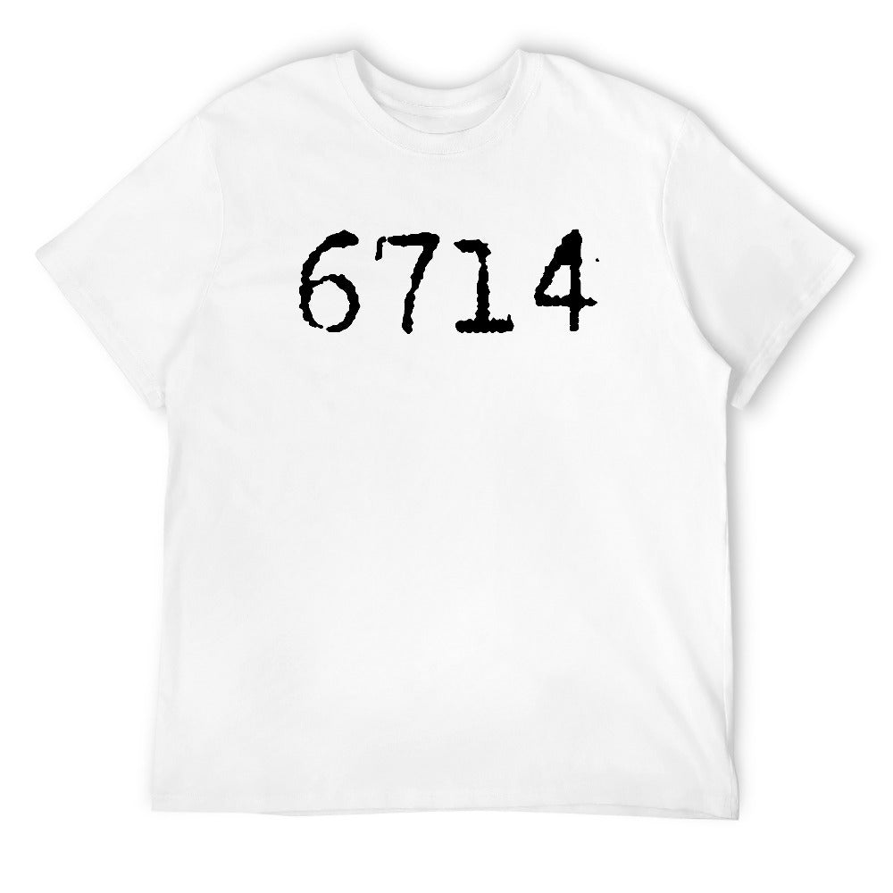 6714 Men's T-shirt 100% cotton - White