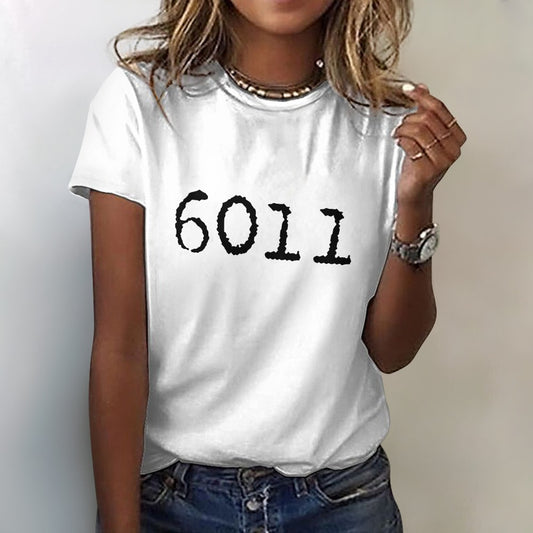 6011 Women's 100% Cotton T-Shirt - White