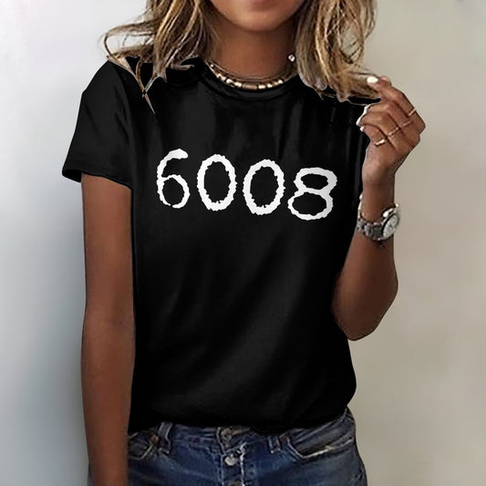 6008 Women's 100% Cotton T-Shirt - Black