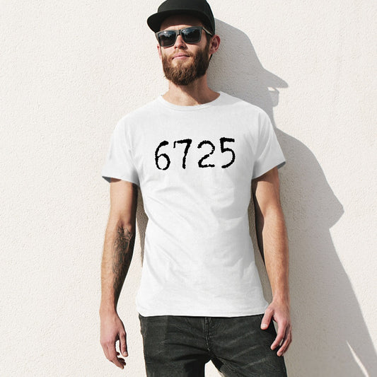 6725 Men's T-shirt 100% cotton - White