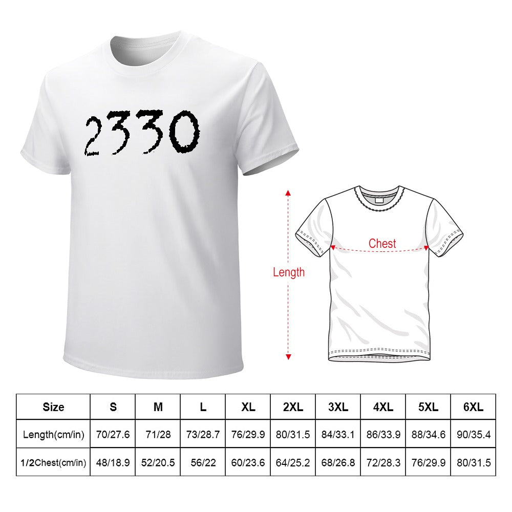 2330 Men's T-shirt 100% cotton - White