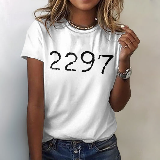 2297 Women's 100% Cotton T-Shirt - White