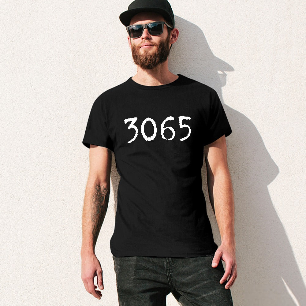 3065 Men's T-shirt 100% cotton - Black