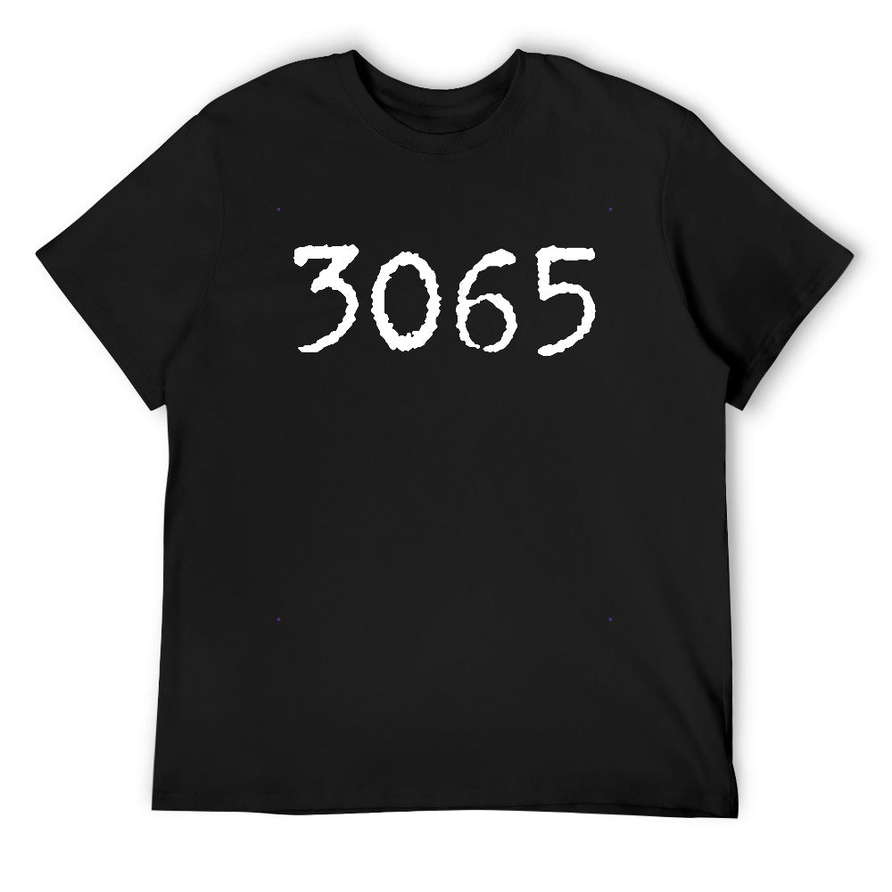 3065 Men's T-shirt 100% cotton - Black