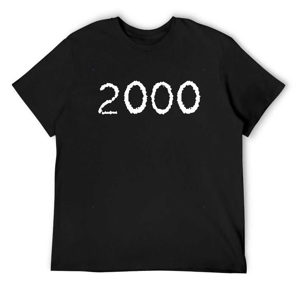 2000 Men's 100% Cotton T-Shirt - Black